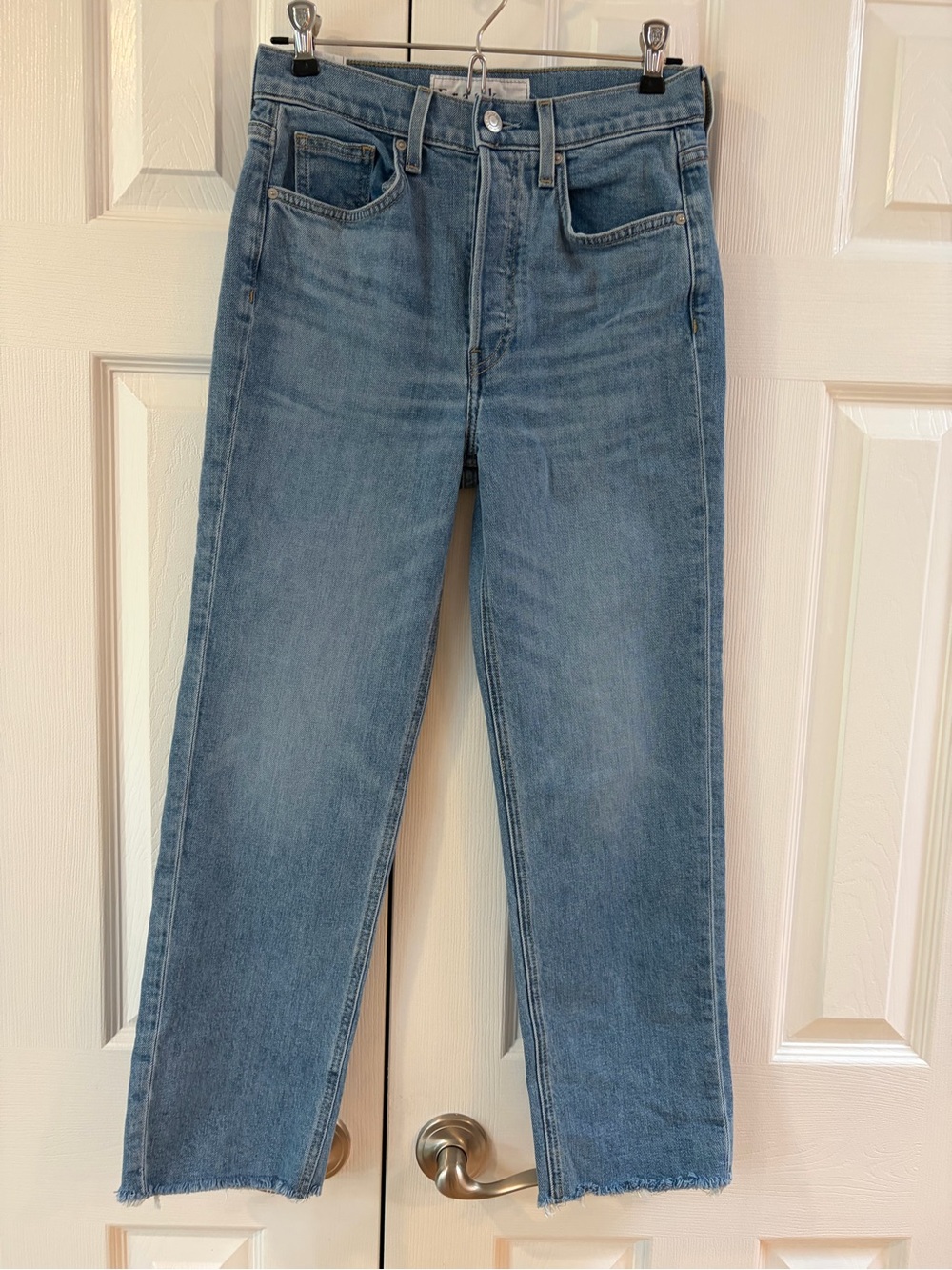 Frank & Eileen Med. Wash High Rise Button Fly Monaghan Jeans Size 26